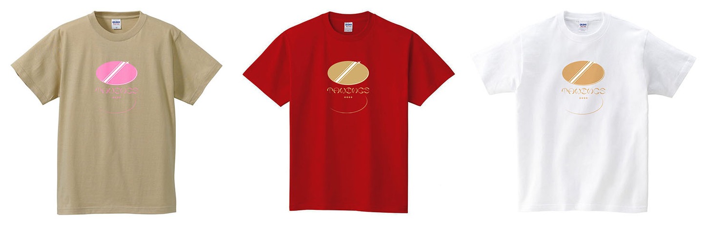 リリースパーティで販売されるTシャツ。