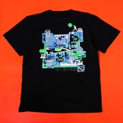 「地下室の喧騒」ブラックTシャツ(背面)