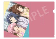 TrySail「ごまかし / うつろい」購入者特典の「TVアニメ『マギアレコード 魔法少女まどか☆マギカ外伝』描き下ろしイラストオリジナルA4クリアファイル」デザイン。