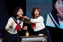 左から大橋未歩、玉井詩織。（写真提供：ニッポン放送）