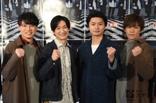 左から二階堂高嗣、宮田俊哉、横尾渉、千賀健永。