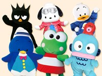上段左からバッドばつ丸、ポチャッコ、あひるのペックル。下段左からタキシードサム、けろけろけろっぴ、ハンギョドン。(c)’79,’85,’88,’89,’90,’93,’20 SANRIO 著作(株)サンリオ