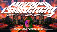 「レリムアンドデンジャラーズ」東京・LIQUIDROOM公演告知ビジュアル。