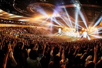 the GazettE「LIVE TOUR18-19 THE NINTH / FINAL『第九』」の様子。