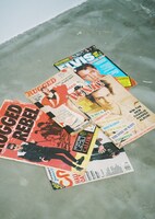 ロカビリーやパンク専門の雑誌（セイジ私物）。