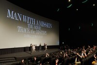 「MAN WITH A MISSION THE MOVIE -TRACE the HISTORY-」舞台挨拶の様子。（撮影：酒井ダイスケ）