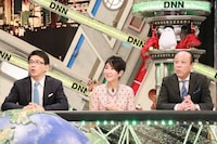 「全力！脱力タイムズ」の全力解説員。左から齋藤孝、吉川美代子、出口保行。(c)フジテレビ