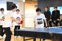 エキシビジョンマッチに挑む弓木大和と三屋響。