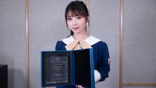 第6回「カバーガール大賞」エンタメ部門を受賞した与田祐希（乃木坂46）。
