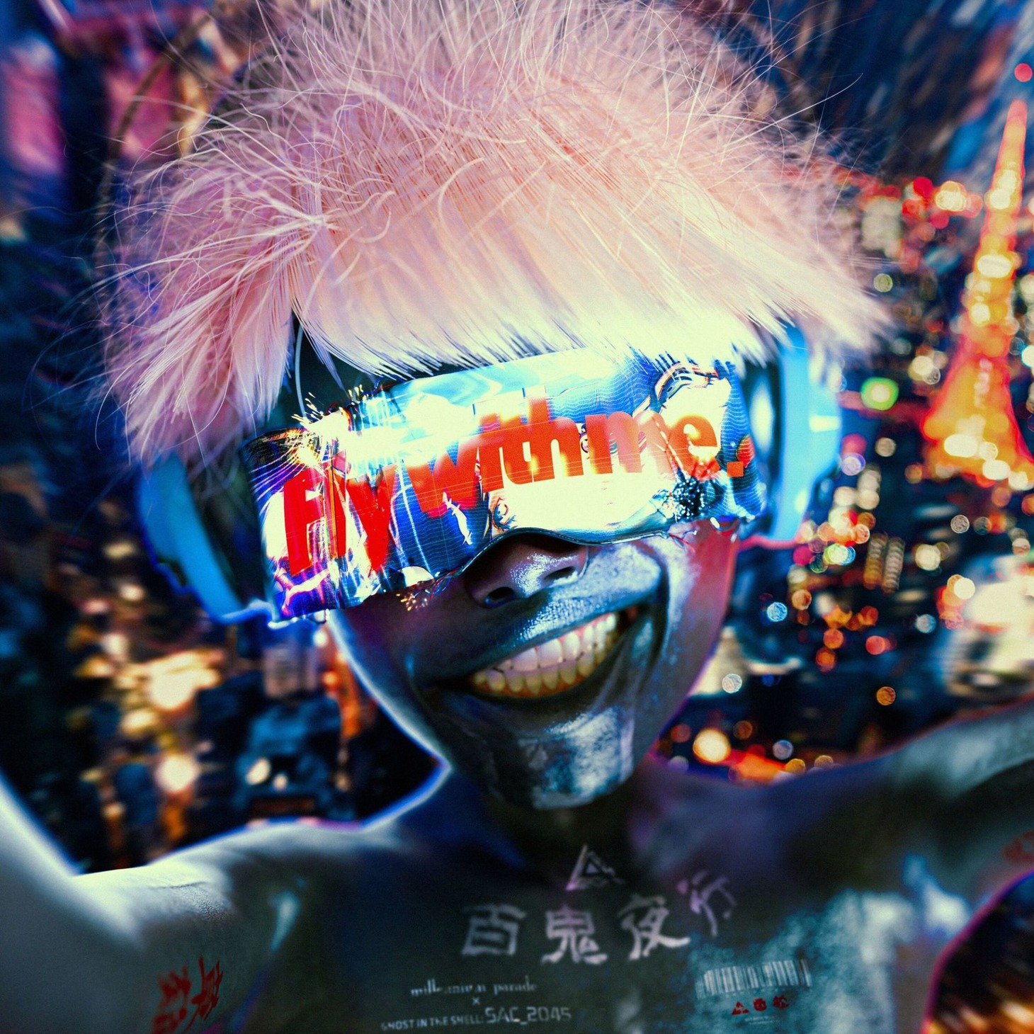 millennium parade × ghost in the shell: SAC_2045「Fly with me（GITS SAC2045 ver.） 」ジャケット