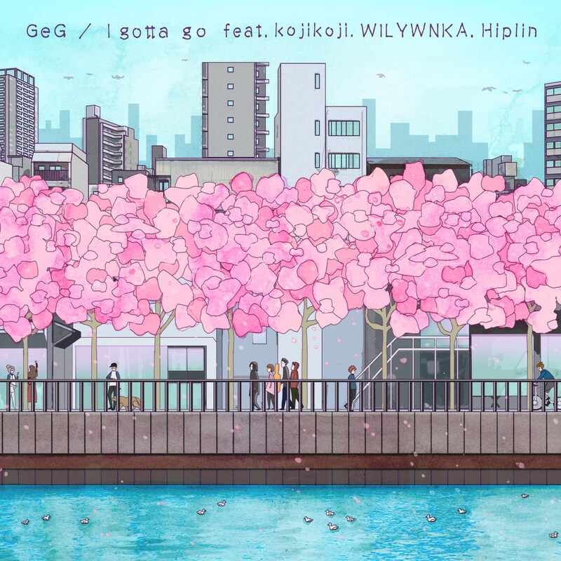 GeG「I Gotta Go feat. Kojikoji, WILYWNKA & Hiplin」配信ジャケット