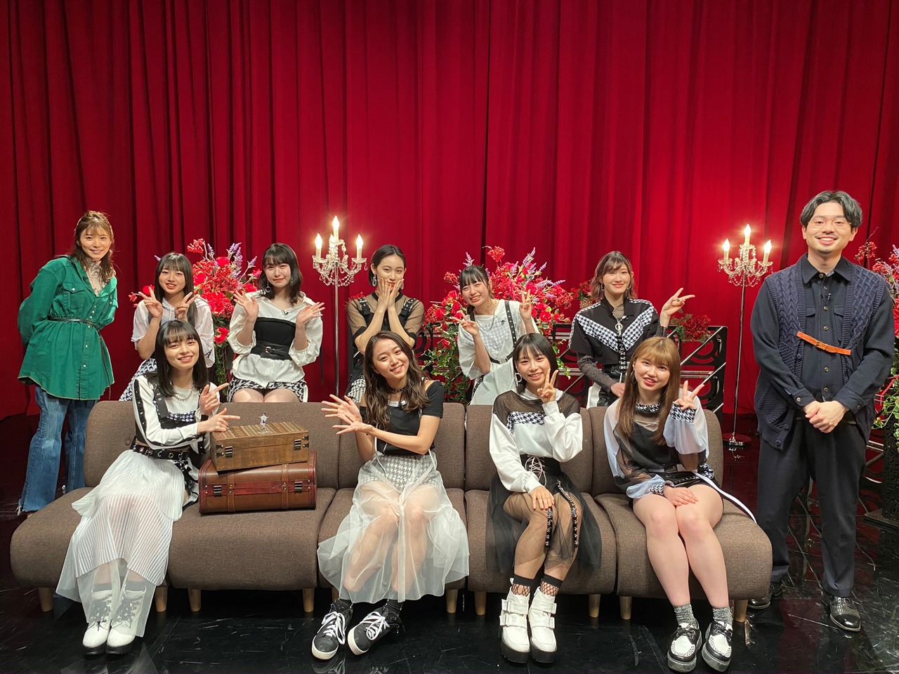 BSスカパー！「新世紀ミュージック」MCのハマ・オカモト、松岡茉優とゲストのアンジュルム。