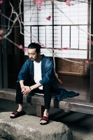 glamb×金子ノブアキコラボレーションビジュアル。