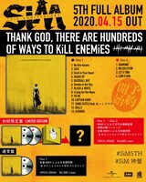 SiM「THANK GOD, THERE ARE HUNDREDS OF WAYS TO KiLL ENEMiES」収録内容告知ビジュアル