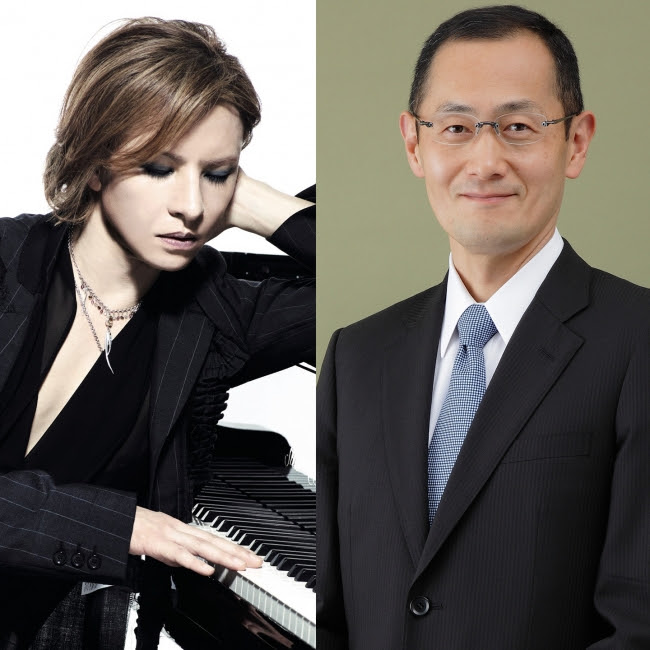 YOSHIKI、山中伸弥教授。