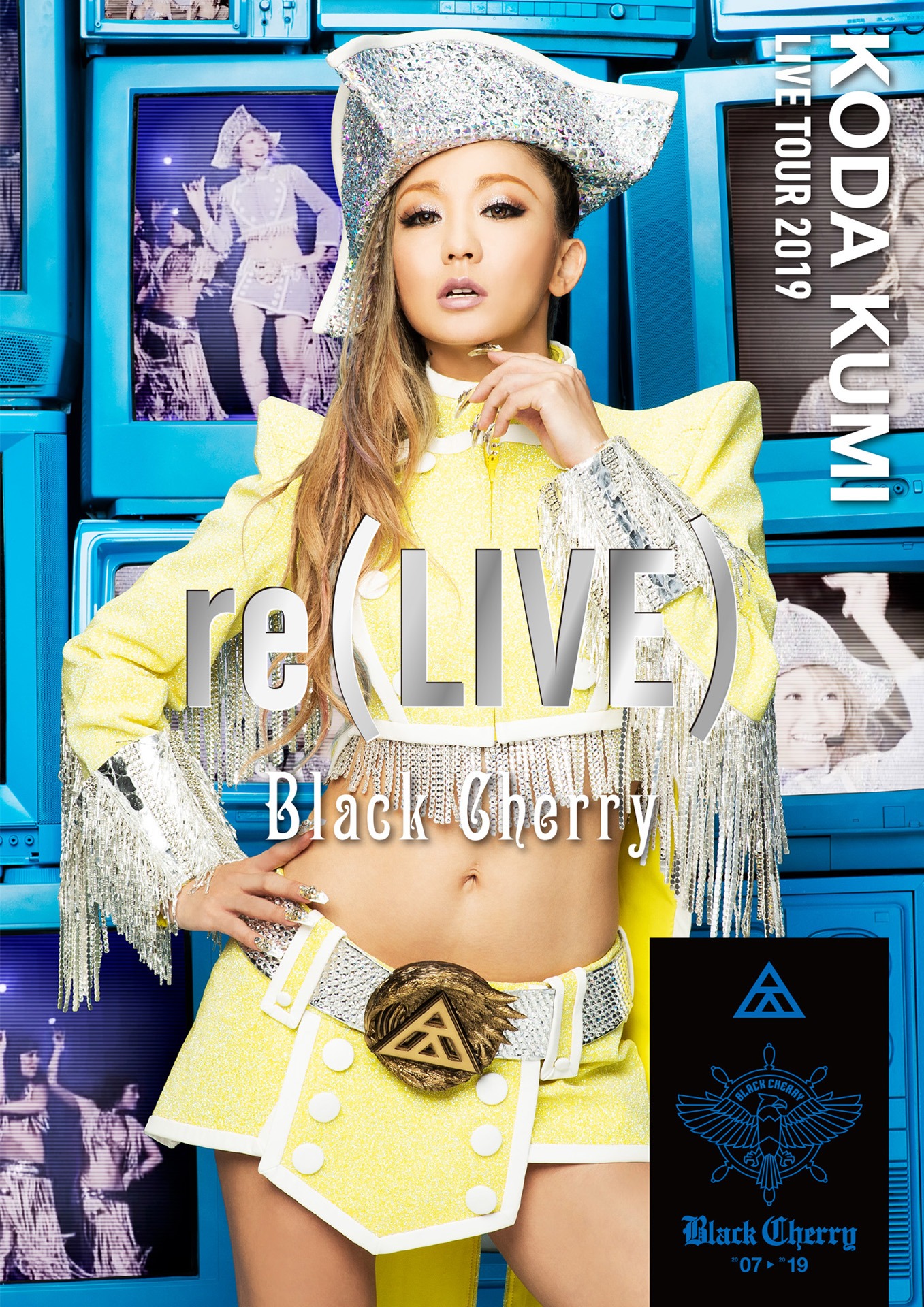 倖田來未「KODA KUMI LIVE TOUR 2019 re（LIVE） -Black Cherry-」ジャケット