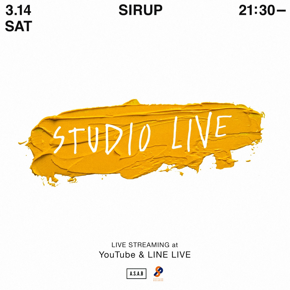 「SIRUP STUDIO LIVE」告知ビジュアル