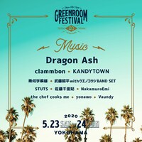 「GREENROOM FESTIVAL'20」追加出演者告知ビジュアル