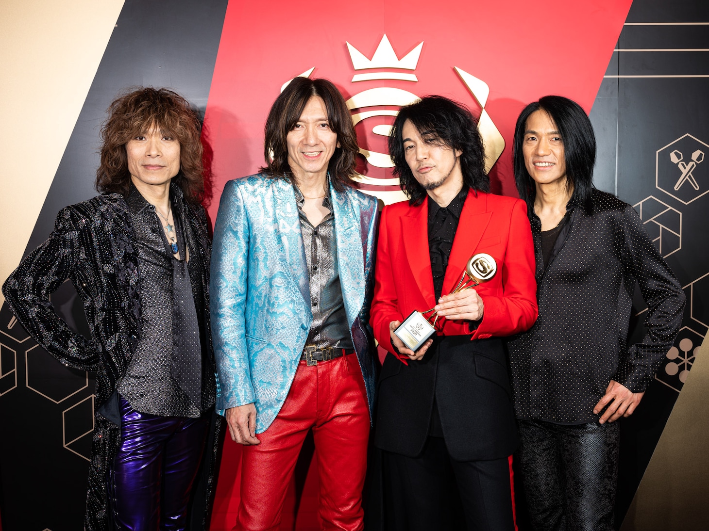 ALBUM OF THE YEARを受賞したTHE YELLOW MONKEY。