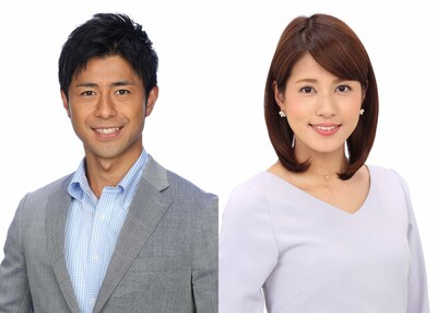 「FNS音楽特別番組」司会の榎並大二郎フジテレビアナウンサーと永島優美フジテレビアナウンサー。(c)フジテレビ