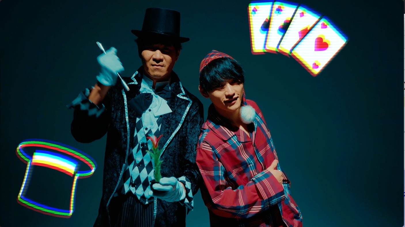 SKY-HI「Don't Worry Baby Be Happy feat. STAMP」MVのワンシーン。