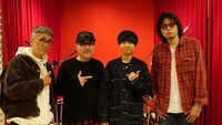 左から小田原豊、根岸孝旨、Maica_n、斉藤和義。