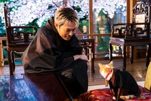 じゃらん2020春CM「今市隆二と旅しよう。」編の撮影時の様子。