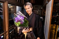 じゃらん2020春CM「今市隆二と旅しよう。」編の撮影時の様子。