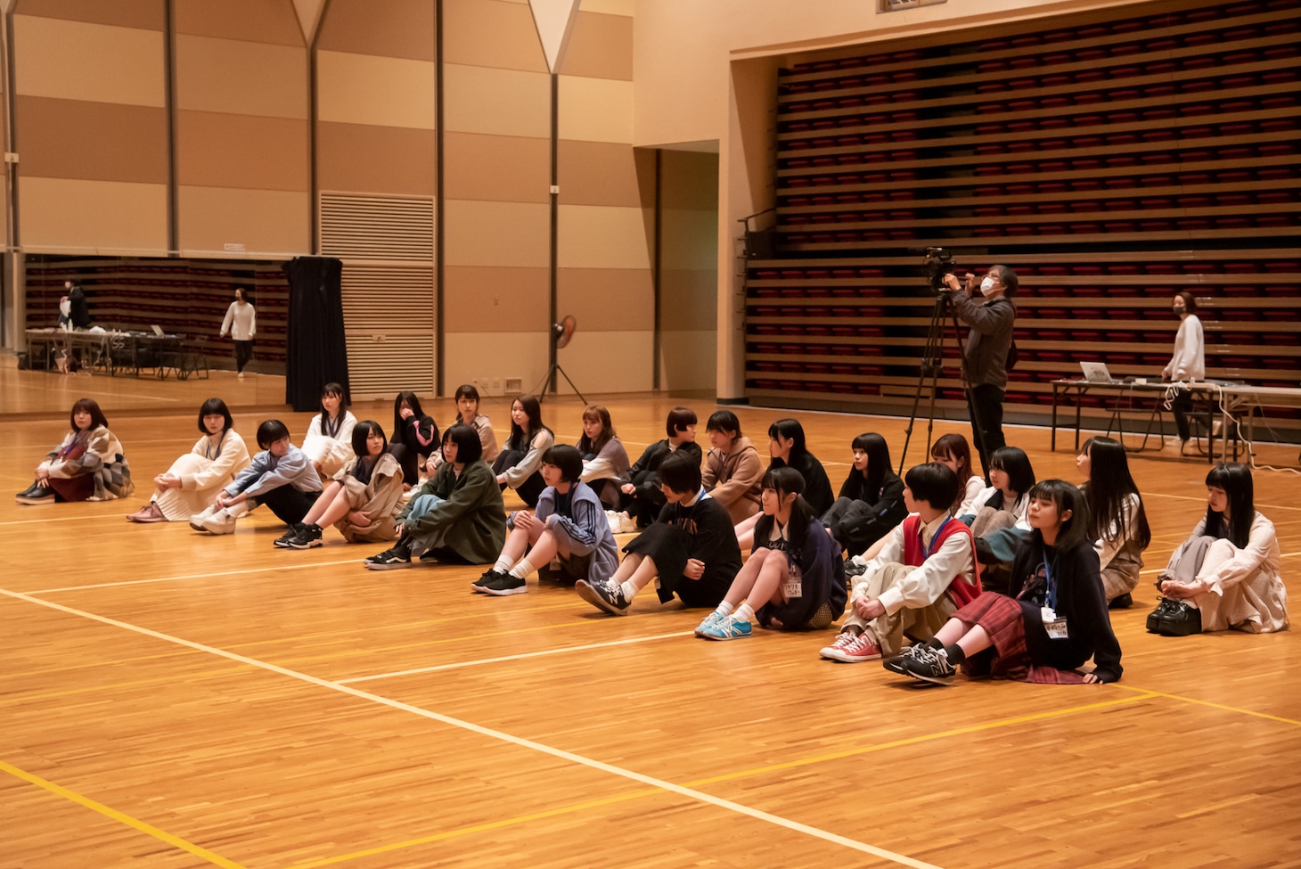 「WACK合同オーディション2020」初日の様子。