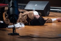 力尽きたとーやま校長。