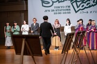 とーやま校長卒業セレモニーの様子。