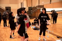 月ノウサギ＆トギーチームの練習の様子。