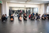 「WACK合同オーディション」4日目昼のダンス審査後の様子。