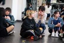 「WACK合同オーディション」4日目昼のダンス審査後の様子。