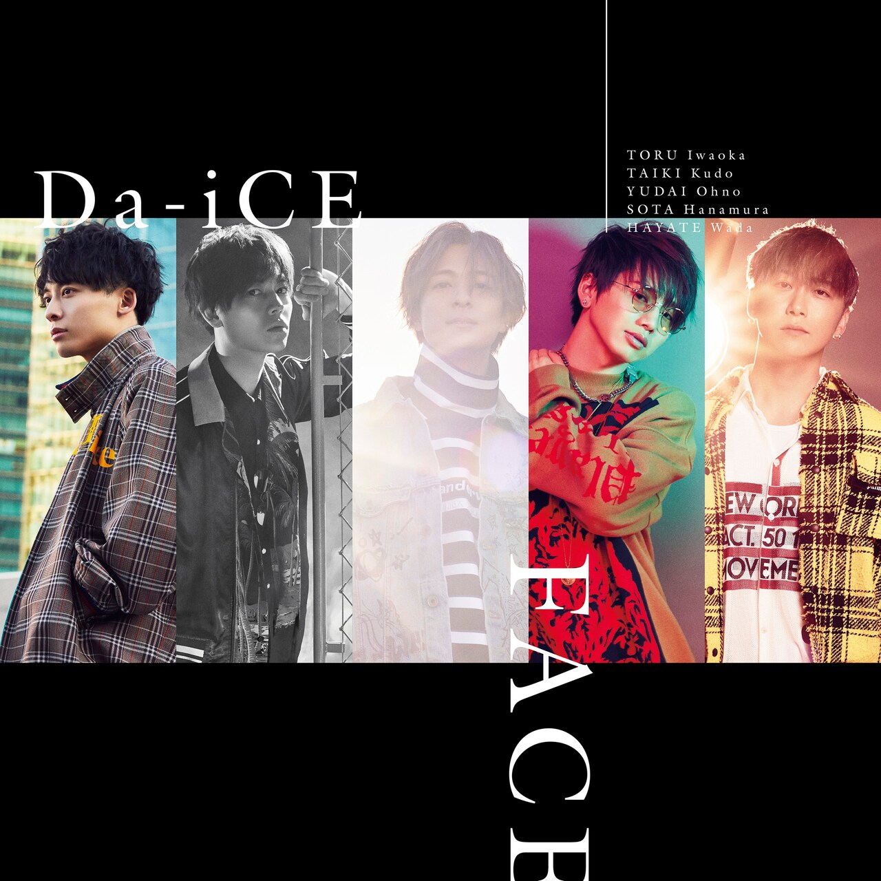 Da-iCE「FACE」通常盤ジャケット - Da-iCEのプライベートが覗ける