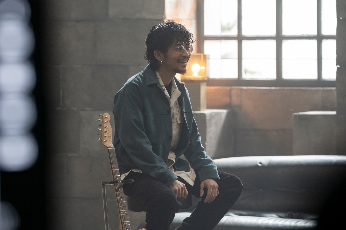 「サッポロ生ビール黒ラベル」CMメイキングシーン。