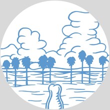 「never young beach オリジナル スリップマット」デザイン