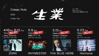 「Creepy Nuts ２Man Tour『生業』2020」告知ビジュアル