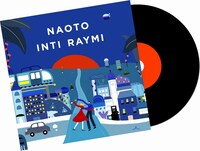 視聴者特典の「体験型レコード風ディスク」。