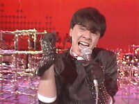 「西城秀樹 IN 夜のヒットスタジオ」のワンシーン。