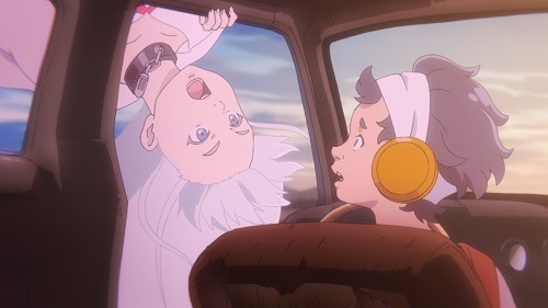 テレビアニメ「LISTENERS」第2話より。 (c)1st PLACE・スロウカーブ・Story Riders / LISTENERS 製作委員会