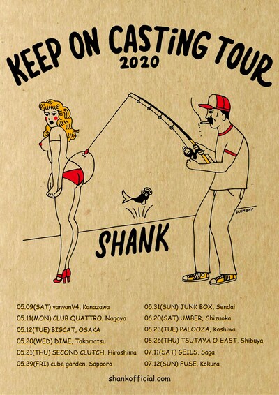 SHANK「KEEP ON CASTiNG TOUR 2020」告知ビジュアル