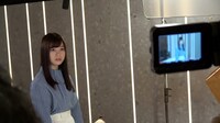 「放置少女～百花繚乱の萌姫たち～」CMのメイキングシーン。