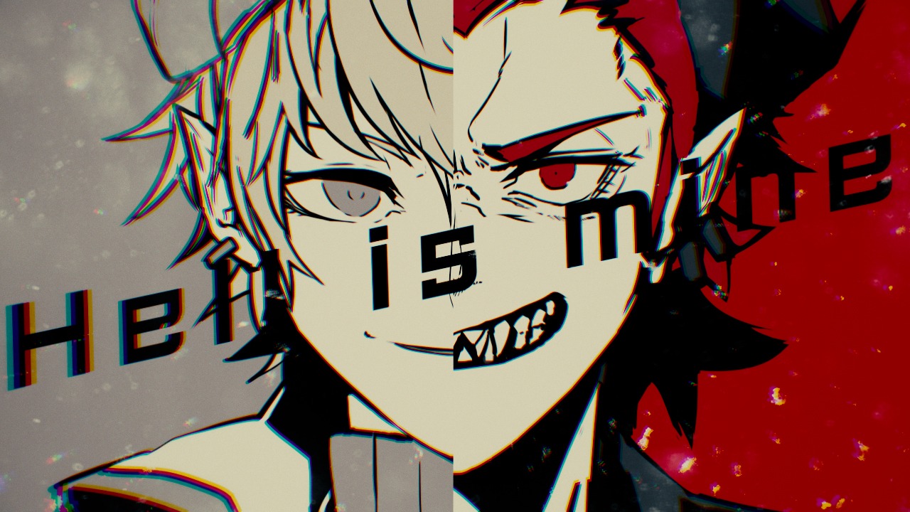 「Hell is mine」ミュージックビデオのワンシーン。