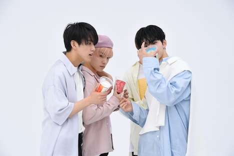 「JO1 MEETS FRAPPE.」メイキングシーン。