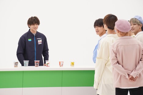 「JO1 MEETS FRAPPE.」メイキングシーン。