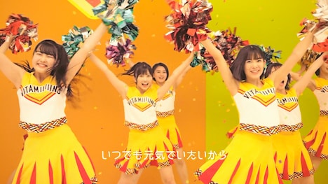 BEYOOOOONDS「ビタミン ME」MVのワンシーン。