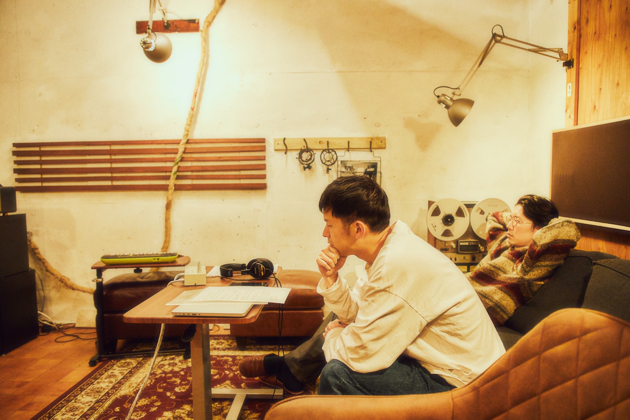 Keishi Tanaka「The Smoke Is You」のレコーディング風景。（撮影：山川哲矢）