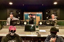 スタジオでの特撮。