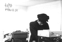 1986年撮影のEXPO。左から松前公高、山口優。